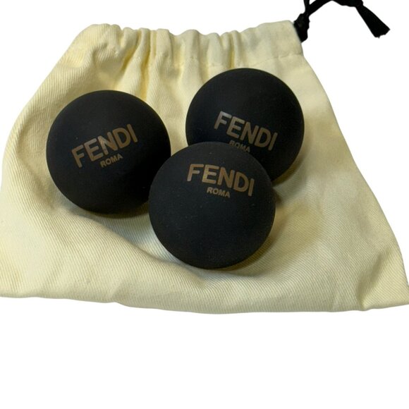NEW FENDI Table Tennis (Pickle Ball) Paddle/Ball Racket w/ 3 balls Set - Picture 16 of 16